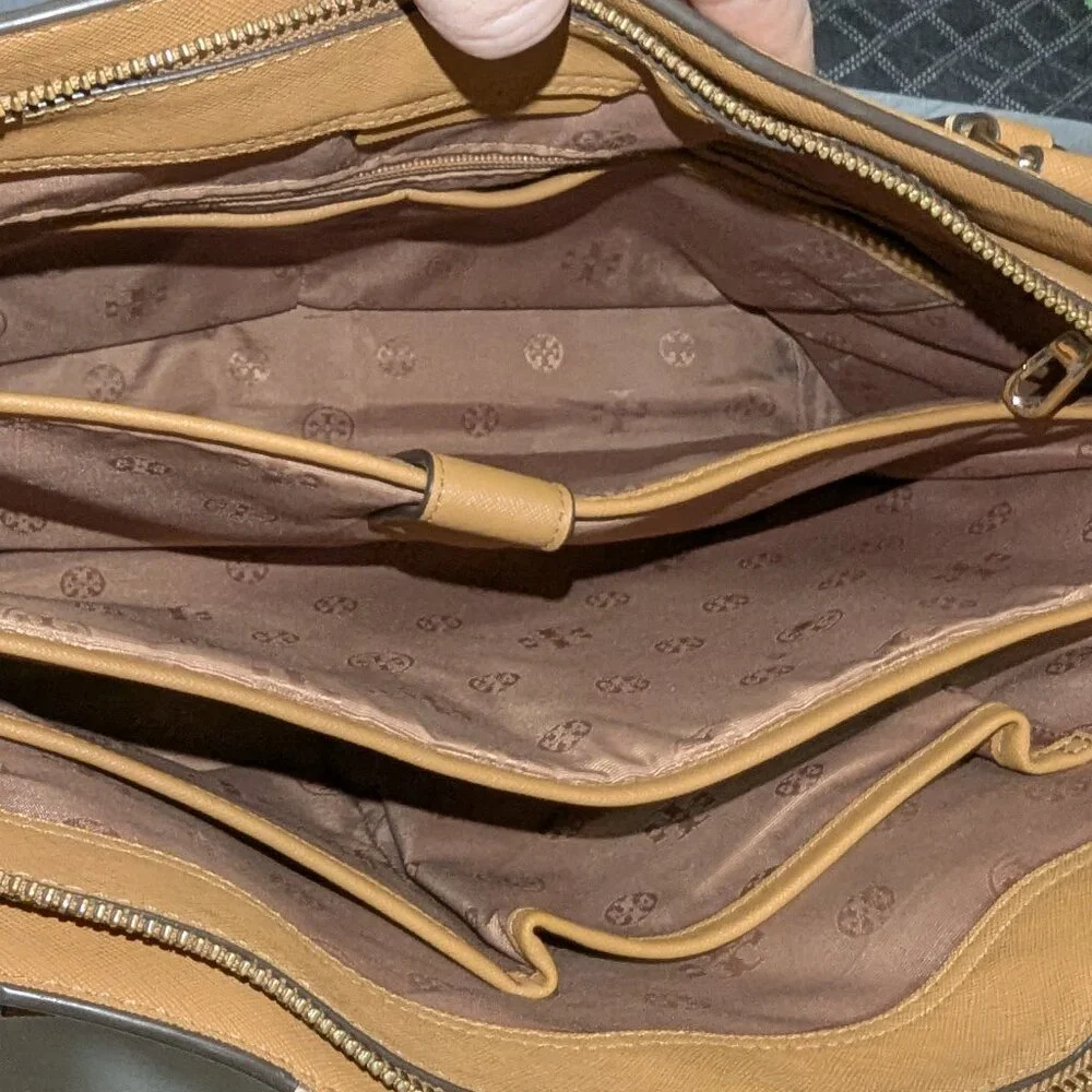 Tory Burch Emerson Saffiano Leather Tote – Tan/Camel REHAB SPECIAL! - Picture 16 of 16